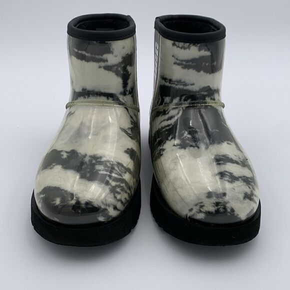 Ugg classic mini marble black and white winter rain boots - Picture 10 of 11